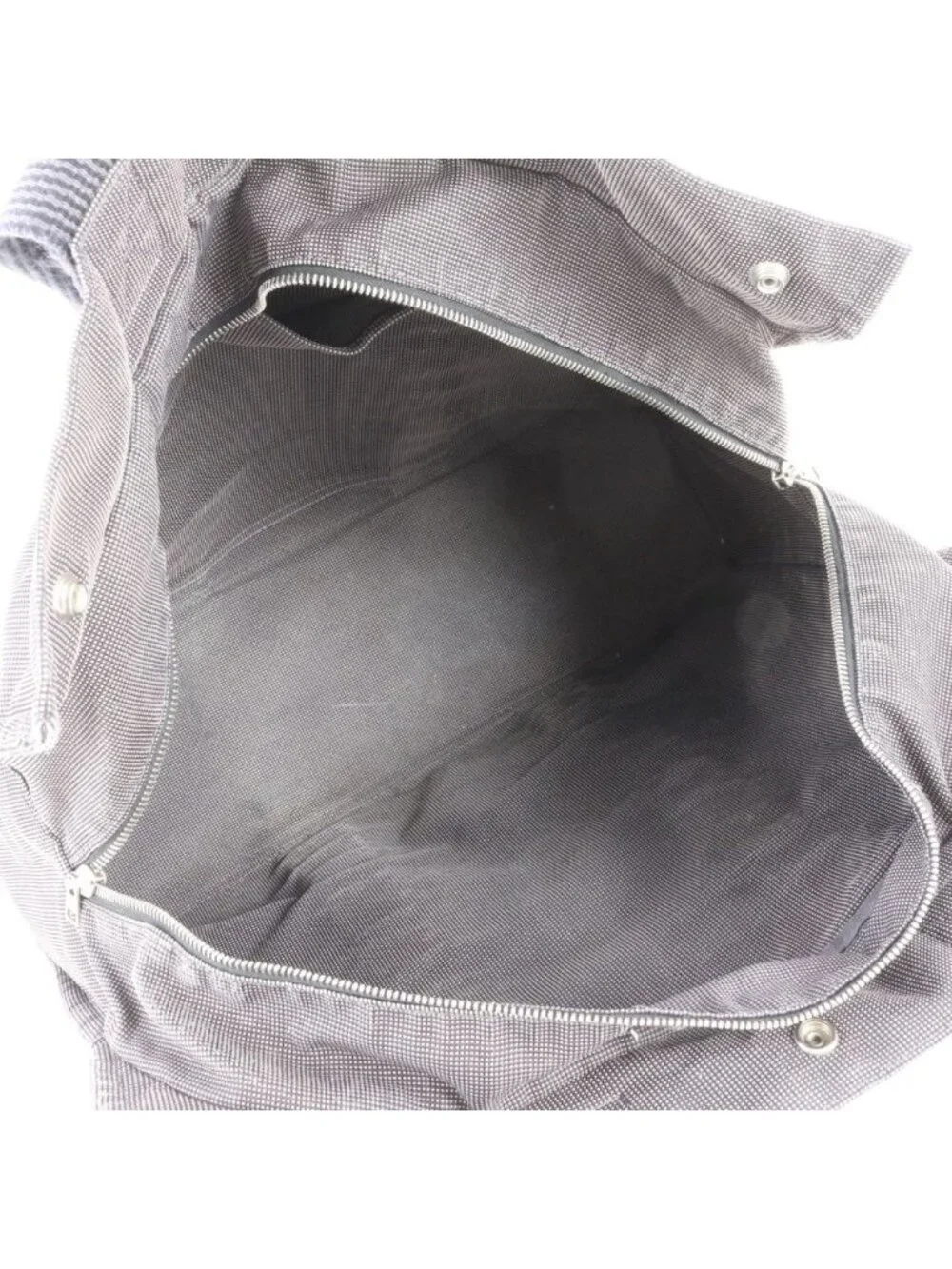 Hermes Her Line Tote Shoulder Business Document Leather Gray